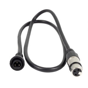 LEDJ 1m DMX XLR 3-Pin Female - Hydralock DMX Male Cable