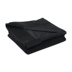 LEDJ 6 x 4m Black Serge Drape