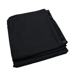 LEDJ 3 x 1.2m Black Molton Pocket Drape