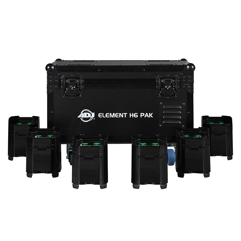 ADJ Element H6 Pak Battery Uplighter Kit ADJ Element H6 Pak Battery Uplighter Kit