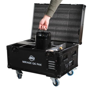 ADJ Mirage Q6 Pak Black Battery Uplighter Kit