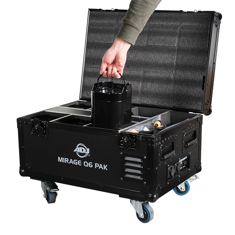 ADJ Mirage Q6 Pak Black Battery Uplighter Kit ADJ Mirage Q6 Pak Black Battery Uplighter Kit
