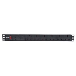 Penn Elcom 6-Way UK Plug Horizontal Rack Mount PDU