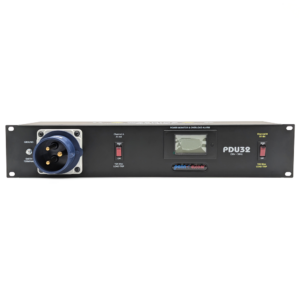 Penn Elcom 2U 32amp Two Channel Rack Mount PDU with Power Monitoring - C-Form Socket Input, powerCON Tru1 Output