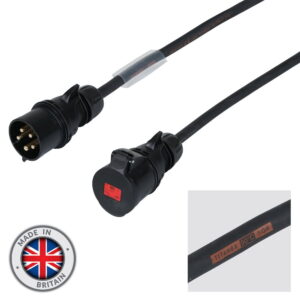 Elumen8 100m 32A Male - 32A Female 3PH 6mm 5C Cable