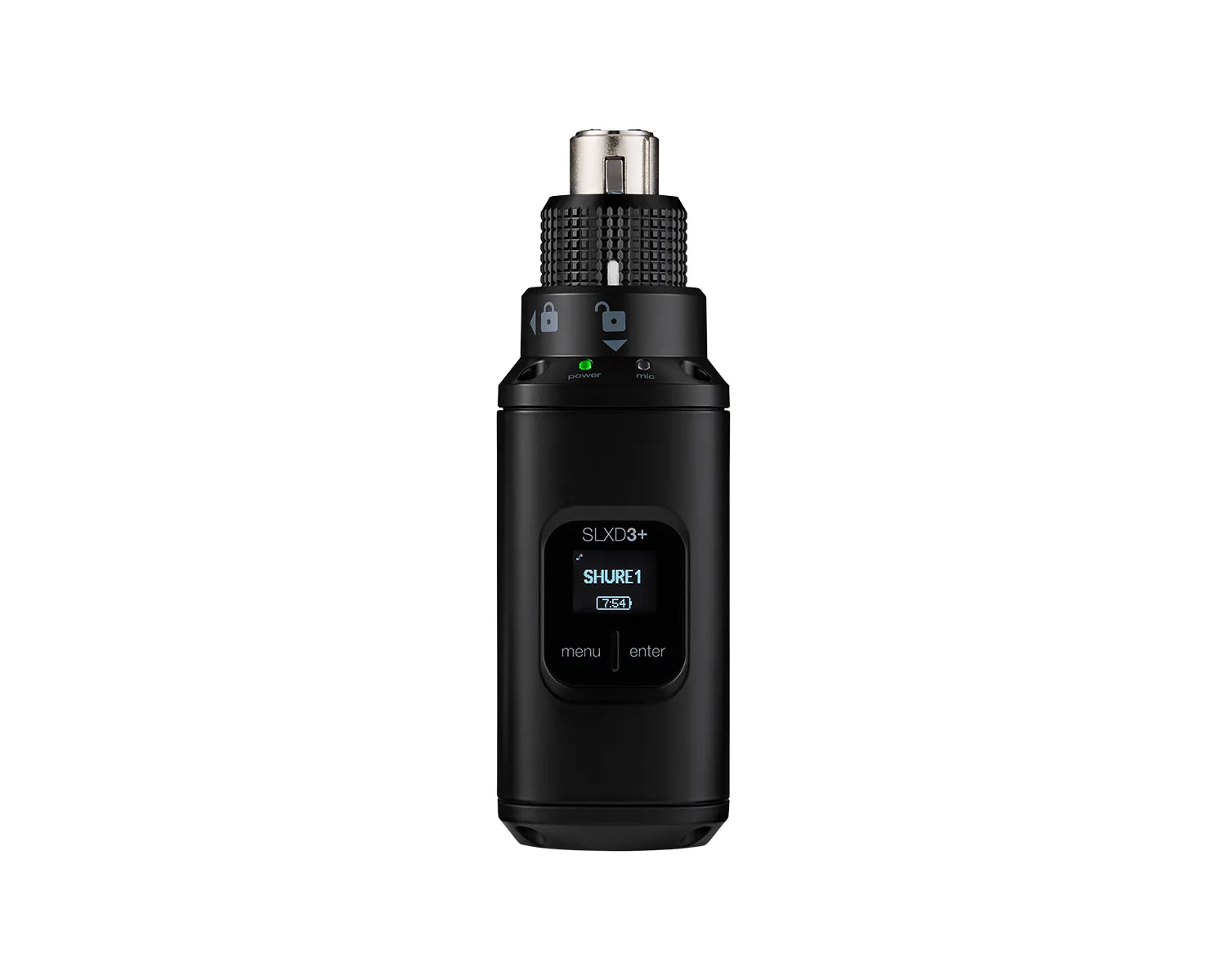 Shure SLXD3+ XLR Plug-On Digital Wireless Transmitter K55 CH38 Shure SLXD3+ XLR Plug-On Digital Wireless Transmitter K55 CH38