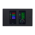 BSS EC-8BV Soundweb Contrio Ethernet Wall Controller - 8-Button + Volume, Black EU (EC-8BV)