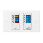 BSS EC-8BV Soundweb Contrio Ethernet Wall Controller - 8-Button + Volume, White EU (EC-8BV)