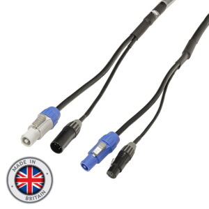 Elumen8 2m Seetronic PowerTwist and 5-Pin DMX Combi Cable, 1.5mm (CABL1222)