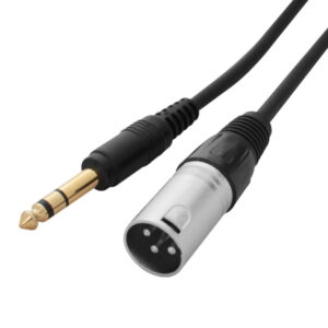 W Audio CABL149 0.25m XLR Male to 6.35mm Stereo Jack Cable