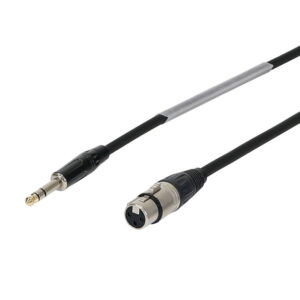 W Audio CABL154 0.25m XLR Female to 6.35mm Stereo Jack Cable