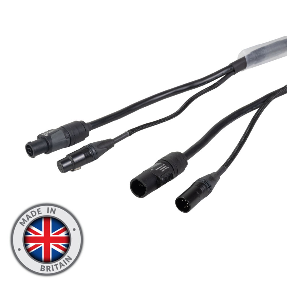 Elumen8 3m Combi 2.5mm Neutrik powerCON TRUE1 / 5-Pin DMX Cable Elumen8 3m Combi 2.5mm² powerCON TRUE1 / 5-Pin DMX Cable (CABL2063)