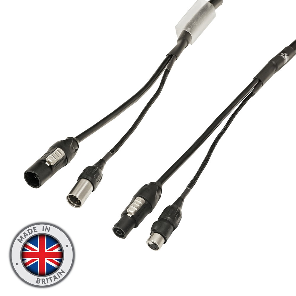 Elumen8 2m Combi 1.5mm Neutrik powerCON TRUE1 / 5-Pin IP65 DMX Cable Elumen8 2m Combi 1.5mm² powerCON TRUE1 / IP65 5-Pin DMX Cable (CABL2092)