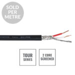 Elumen8 TOUR MIC1PRB Screened 2-Core Microphone Cable, Black (CABL605PM)