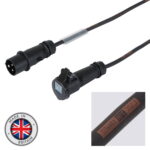 Elumen8 3m 16A Male to 16A Female Power Cable - 2.5mm H07RN-F, Mennekes (CABL880M)