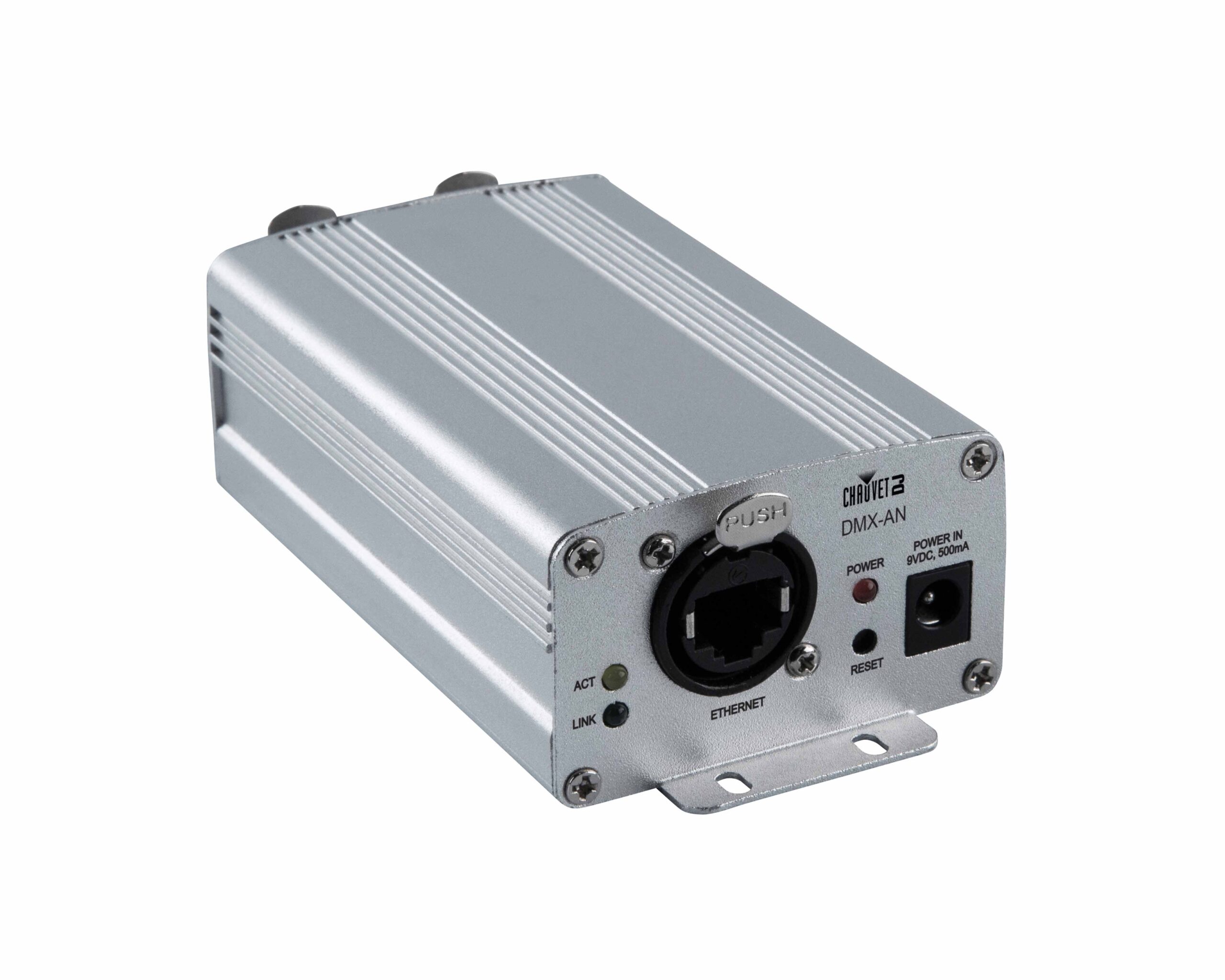 CHAUVET DJ DMXAN2 Converter for Art-Net to DMX or DMX to Art-Net Chauvet DJ DMXAN2 Art-Net / sACN Node - Bi-Directional Art-Net to DMX Converter, 2 Universes, etherCON, PoE (DMXAN2)