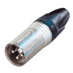 Neutrik NC3MXX 3-Pin Male XLR Cable Connector - Nickel, Silver Contacts (CONN11)