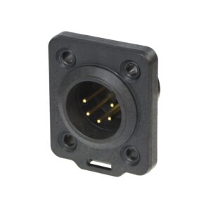 Neutrik NC5MDX-TOP XLR 5-Pin Male Chassis Plug - Rugged DX Series