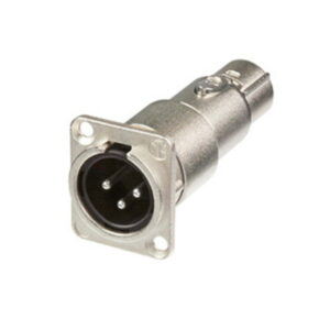 Neutrik NA3MDF XLR Feedthrough Adaptor, 3-Pin Male to Female