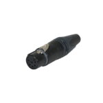 Neutrik XLR 6-Pin Female Socket Black NC6FXX-BAG