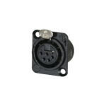 Neutrik XLR 6-Pin Female Chassis Socket NC6FD-L-BAG-1