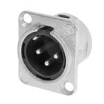 Neutrik NC3MD-L-1 XLR 3-Pin Male Chassis Plug, D-Series (CONN14)