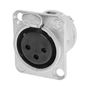 Neutrik NC3FD-L-1 XLR 3-Pin Female Chassis Connector, D-Series (CONN16)