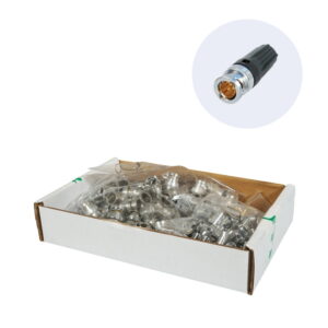 Neutrik rearTWIST BNC Cable Connector 75 Ohm, Pack of 100 (NBNC75BLP9-D)