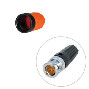 Neutrik BST-BNC-3 rearTWIST Coloured BNC Boot, Orange