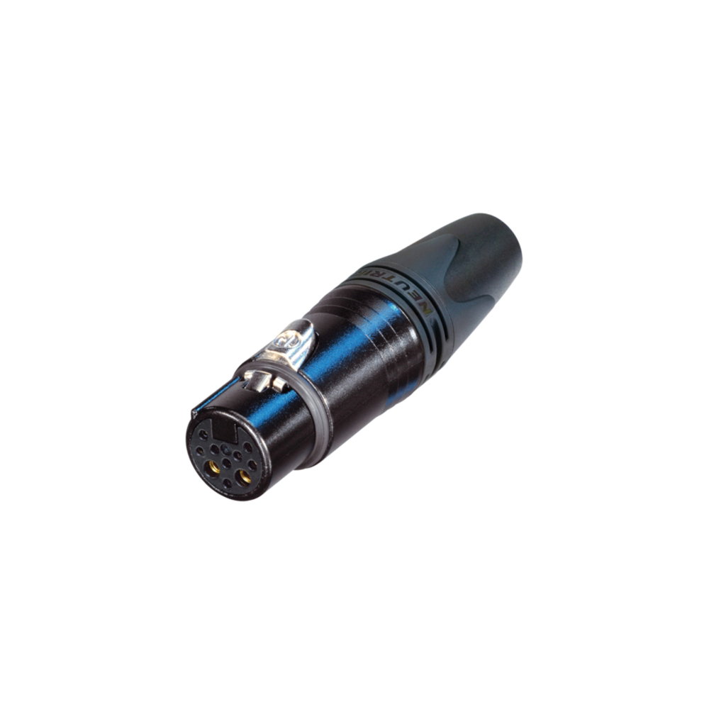 Neutrik 8+2 Pole Female XLR Socket NC10FXX-14-B Neutrik NC10FXX-14-B 8+2 Pole Female XLR Cable Socket (10-Pole, Black)