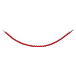 Elumen8 Red Twisted Barrier Rope, Chrome Ends (ELUM312D)