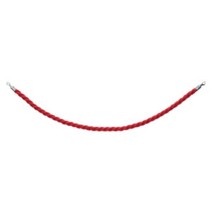 Elumen8 Red Twisted Barrier Rope, Chrome Ends (ELUM312D)