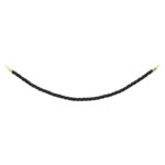 Elumen8 Gold Queue Barrier Rope, Black Twisted (ELUM314F)