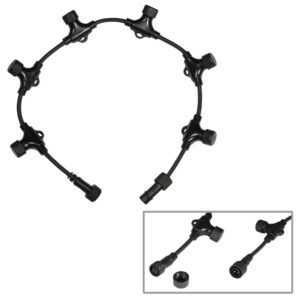 Elumen8 String/Net Lights 1-to-6 Adaptor Cable 0.7m (ELUM665)