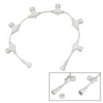 Elumen8 White String/Net Lights Adaptor Cable 1-In 6-Out 0.7m (ELUM665A)