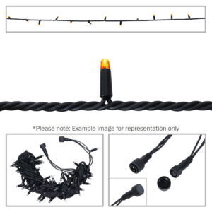Elumen8 Rubber Connectable Dimmable LED String Lights Orange 20m (ELUM671)