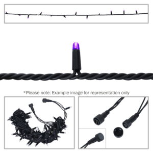 Elumen8 Rubber Connectable Dimmable LED String Lights Purple 20m (ELUM673)