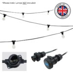 Elumen8 ES Heavy Duty Rubber Festoon 100m 16A 1m Spacing (FEST132)
