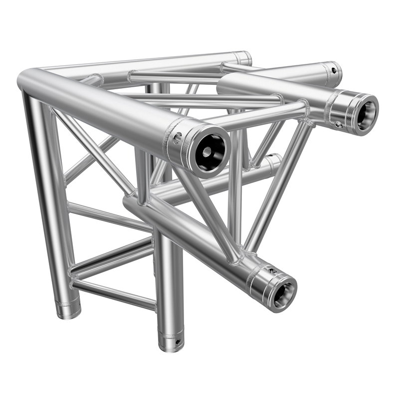 Global Truss F33 PL 3 Way 90 Degree Corner R/H Apex Down (4093-33PL) Global Truss F33 PL 3 Way 90 Degree Corner R/H Apex Down (4093-33PL)
