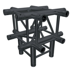Global Truss F34 Standard 5 Way 90 Degree Corner Black (C55)