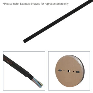 Elumen8 2.4mm (3/32″) 2:1 Heatshrink Tubing, Black 100m (TAPE106B)