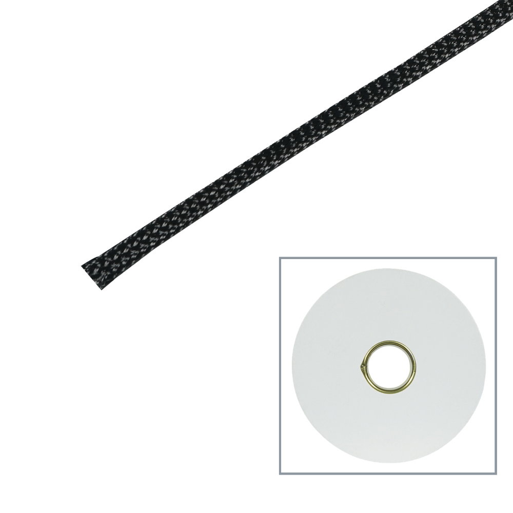 Elumen8 100m Polyester Expandable Braided Sleeving, 6mm Elumen8 Polyester Expandable Braided Cable Sleeving 6mm 100m (TAPE131)