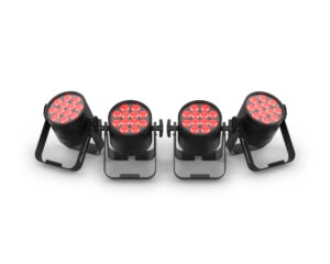 Chauvet DJ Freedom Par Q12 X4 - Battery Wireless RGBA Uplighting 4-Pack with Charge Case