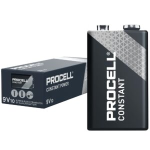 Duracell Procell Constant 9V Batteries PP3 6LR61 – Box of 10
