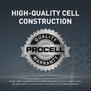 Duracell Procell Constant 9V Batteries PP3 6LR61 - Box of 10